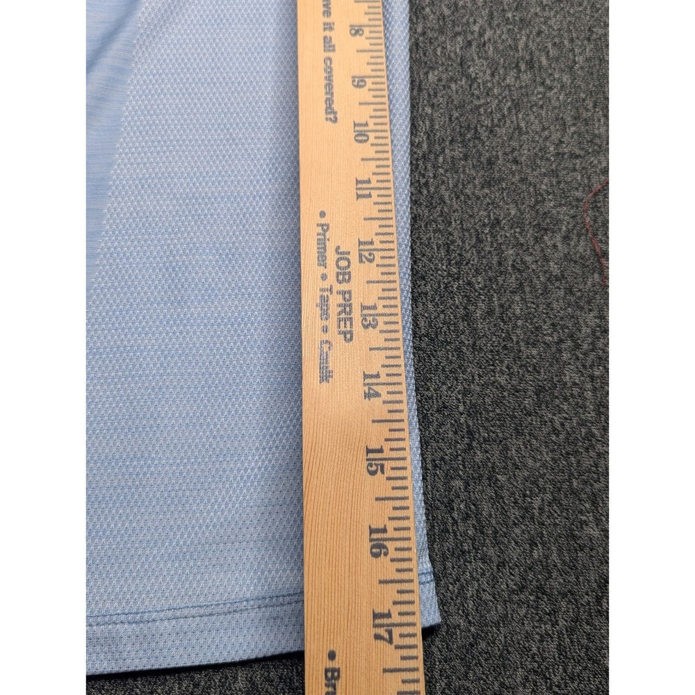 Tommy Bahama IslandZone Mens Large Blue Heathered Performance Golf Polo Shirt - Picture 7 of 8
